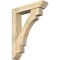 Ekena Millwork Merced Slat Rough Sawn Bracket w/ Offset Brace, Douglas Fir, 6"W x 28"D x 36"H BKT0604X28X36MRC06RDF - alternate 1